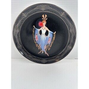 House of Erté Royal Doulton “Twilight”Art Deco 8” Plate Franklin Mint Numbered